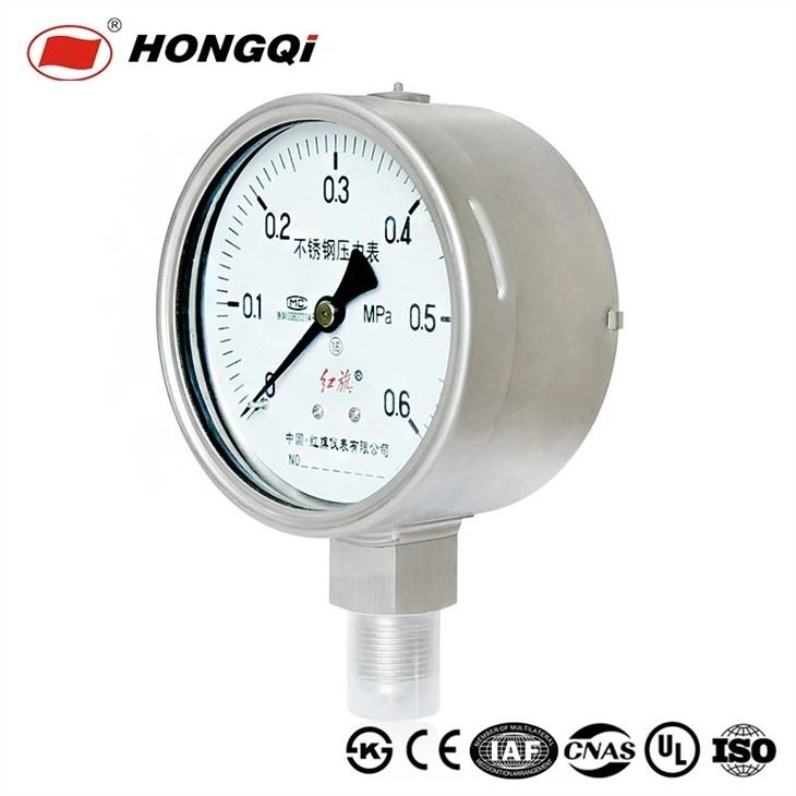 100mm Pressure Meter With Safety Explossion Proof Double-Layer Glass