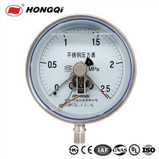 مکمل سٹینلیس سٹیل تصویر بجلی کے رابطے ڈیوائس الیکٹرک رابطہ پریشر گیج