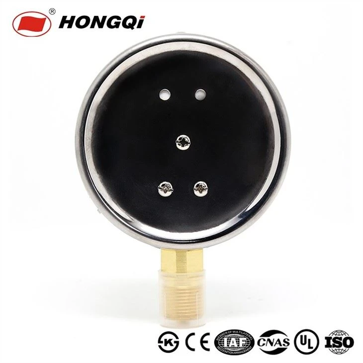 Y-100A Electroplating Brass Internal Pressure Gauge